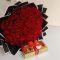 red roses and chocolate Nairobi,romantic flower combo Kenya,classic rose bouquet delivery,Ferrero chocolate bouquet Nairobi,anniversary flower gifts