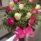 Order a fresh rose flower vase with baby’s breath and greenery for thoughtful occasions or surprises.