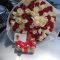 red and white rose bouquet Nairobi,romantic flower delivery Kenya,Ferrero Rocher combo gift,anniversary flowers and chocolate,love bouquet with chocolates,proposal roses Kenya