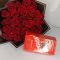 red rose and chocolate combo Kenya,Lindt gift set Nairobi,romantic flower delivery Kenya,hand-tied rose bouquet,luxury rose and Lindor gift,chocolate and flower surprise