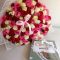 mixed rose bouquet Nairobi,Belgian chocolate and flowers combo,birthday gift flowers Kenya,romantic flower delivery,GuyLian chocolate gift Nairobi