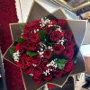 Red Rose & Baby’s Breath Star Wrap Bouquet