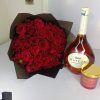Red Roses, Mateus Rosé & Candle Romantic Gift Set