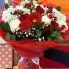 Red & White Mixed Bloom Bouquet