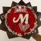 This bouquet is perfect for those searching for personalized flower gifts in Kenya,monogrammed rose arrangements,luxury red rose bouquets with initials,or a regal crown bouquet for romantic occasions and birthdays in Nairobi.