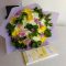 Brighten someone’s day with a fresh mixed bouquet and Lindt white chocolate,available for delivery in Nairobi.
