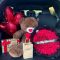 Grand gift delivery Nairobi,romantic trunk surprise Kenya,teddy bear roses chocolate gift combo.
