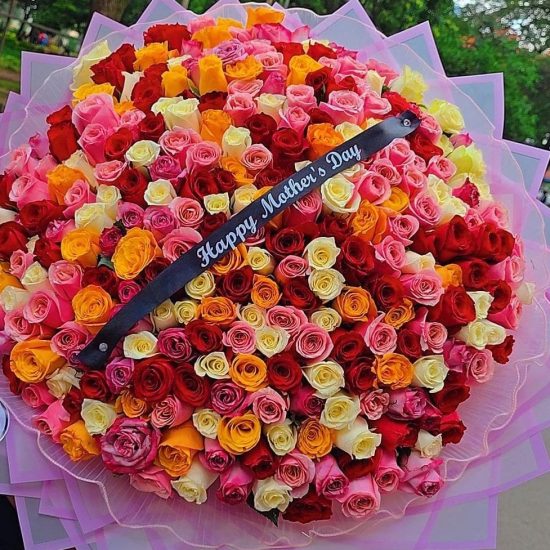 mother's day grand rose symphony bouquet