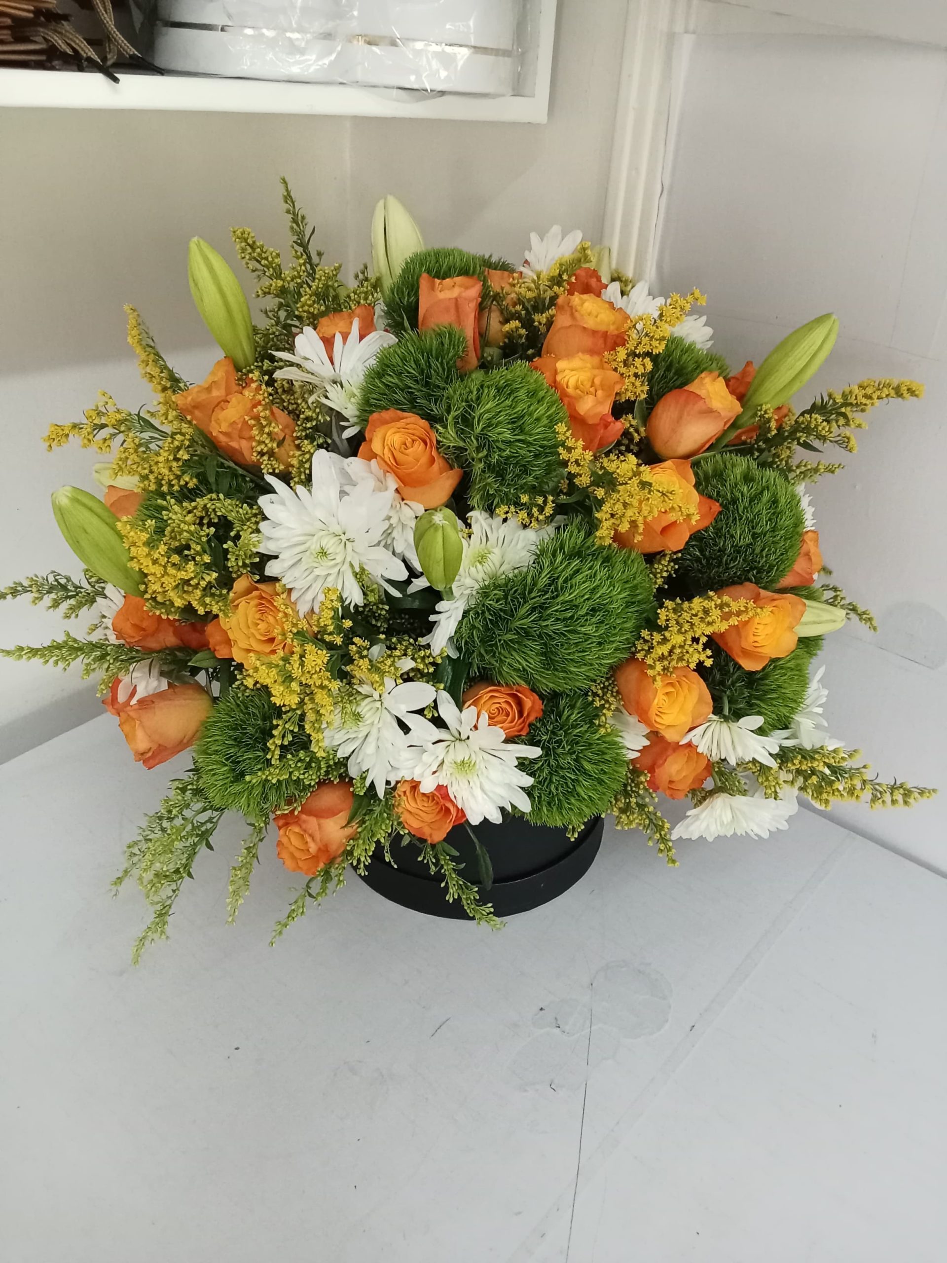 sunrise garden floral arrangement