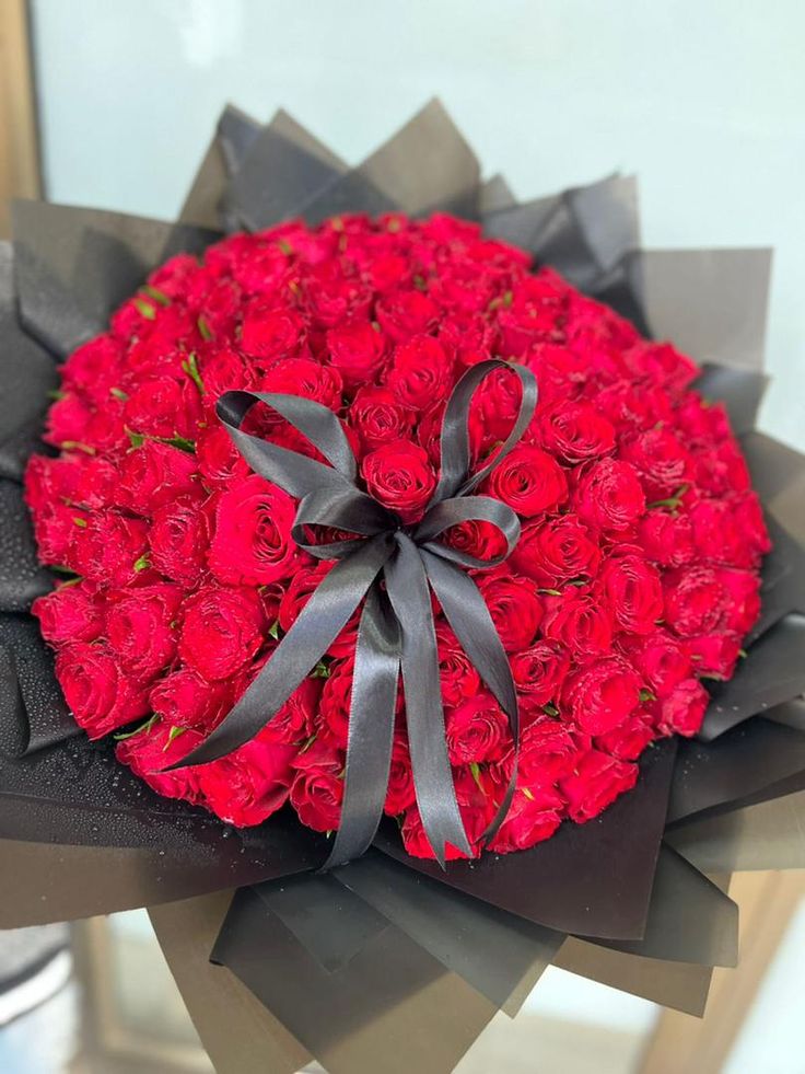 eternal crimson rose grandeur bouquet