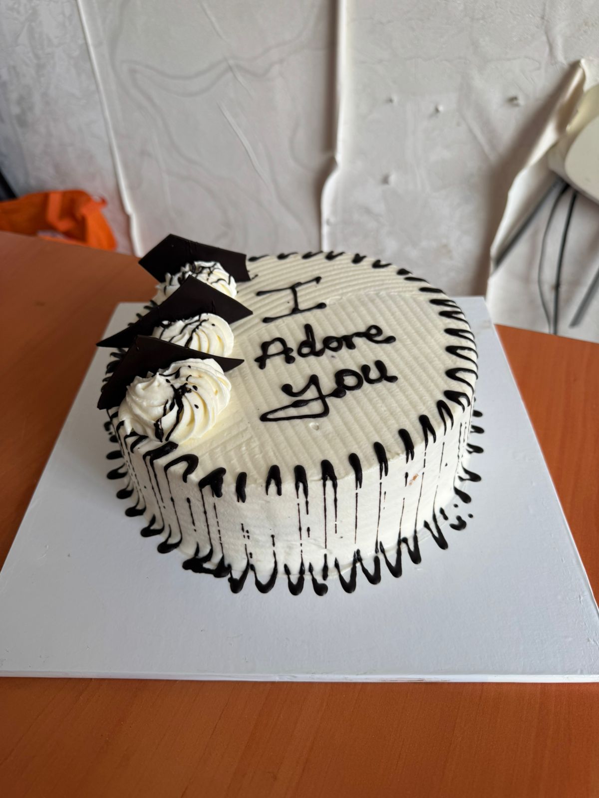 adore you chocolate drip cake